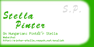 stella pinter business card